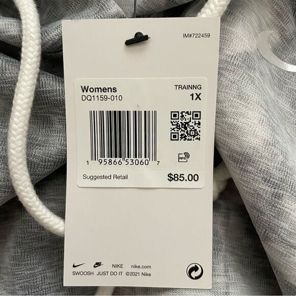 NWT Nike Cloud Gray Tie Dye Training Hoodie Women’s Size 1X (DQ1159-010) - Picture 5 of 9